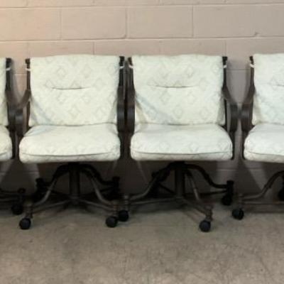 Iron Swivel Dining Room Armchairs By Minson Manufacturer 
