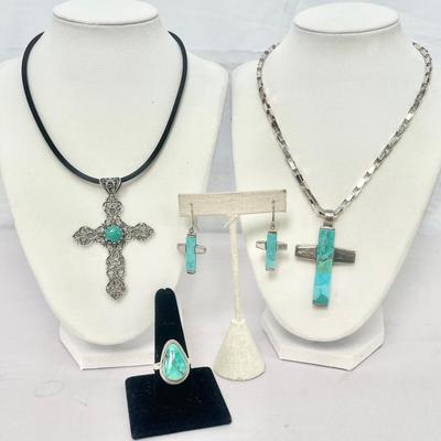 SX Sterling And Turquoise Matching Set & More