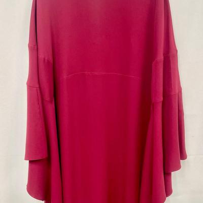 VALENTINO Red Poncho Dress 