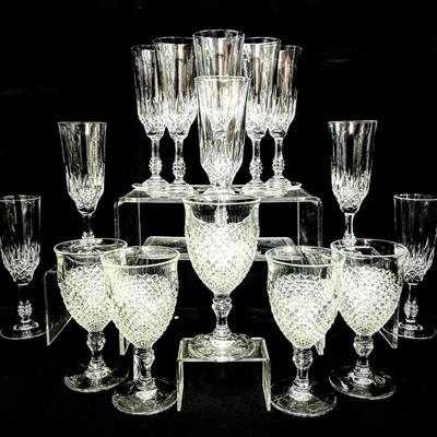 Vintage JMP Capri & Westmoreland English Hobnail Crystal Glassware
