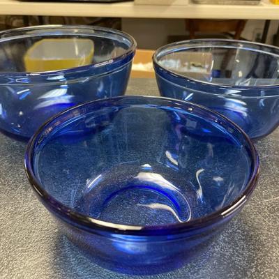 Blue Mixing Bowls