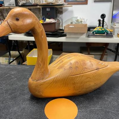 Wood Goose Decoy