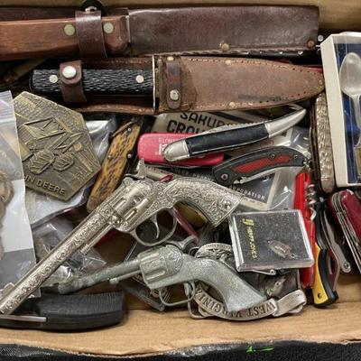 Knives, Buckles, Toy Guns