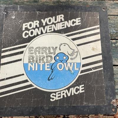 Metal sign