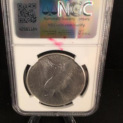 1928-S Peace Dollar AU58