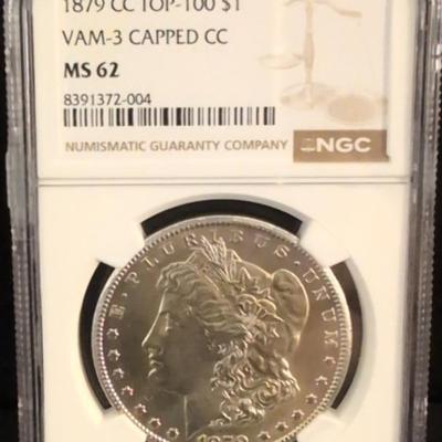 1879-CC Morgan Silver Dollar MS62