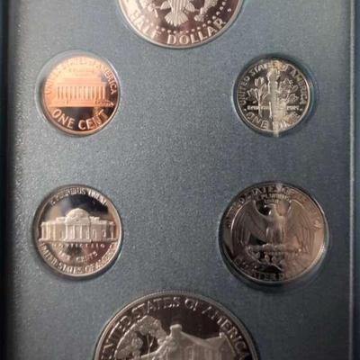 1990 U.S. Mint Prestige Proof Set – Eisenhower Centennial Silver Dollar
