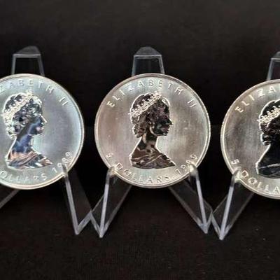 Five Canadian Silver Maple Leafs – BU