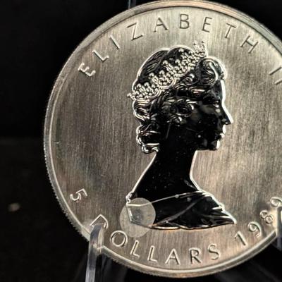 Five Canadian Silver Maple Leafs – BU