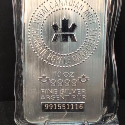 10 oz Canadian .999 Fine Silver Bar