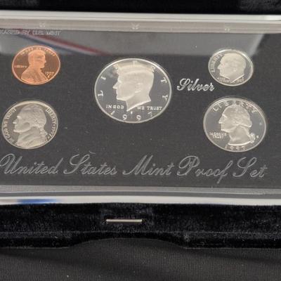 1997 U.S. Mint Premier Silver Proof Set – 90% Silver Trio in Deluxe Velvet Case