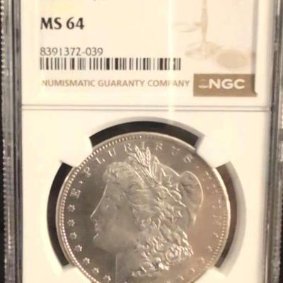 1898-S Morgan Silver Dollar MS64