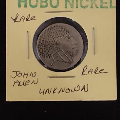 Vintage Hobo Nickel John Allen "unknown"