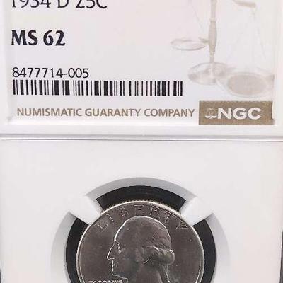 1934-D Washington Quarter MS62