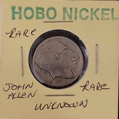 Vintage Hobo Nickel John Allen "name unknown"