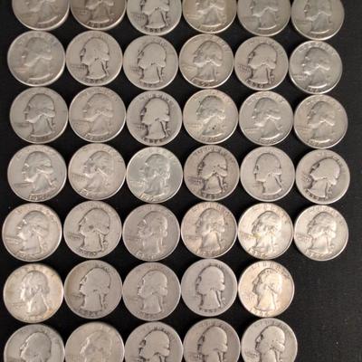 40 Washington Silver Quarters