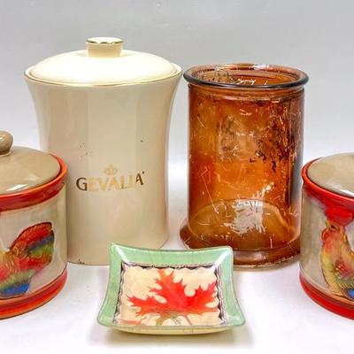 “Gevalia” Coffee Canister & Fall Styled Decor