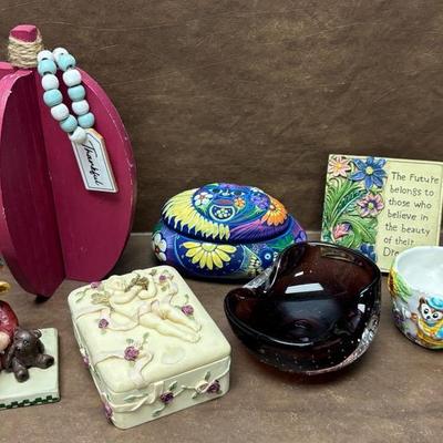 "Murano" Bubble Glass Ashtray plus more!