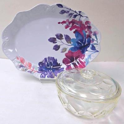 "Corinna Haig" Floral Platter