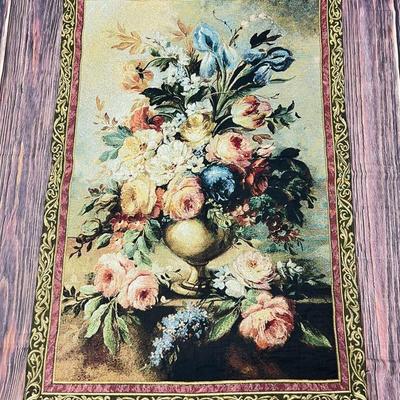 “Pure Country Weavers” Woven Floral Wall Tapestry