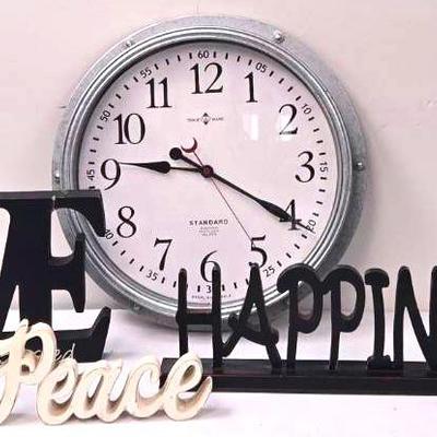 "Sterling & Noble" Clock and Decor
