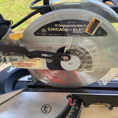 10” Chicago Electric Compound Slide Miter Saw