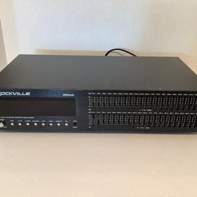 Rockville Req42 Dual 21 Band Graphic Equalizer 