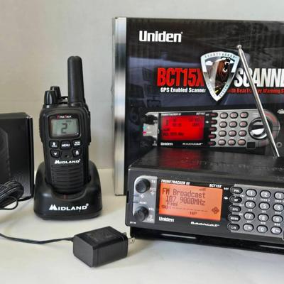 Uniden GPS Enabled Scanner, Midland Walkie Talkies & More
