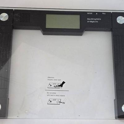 Extra Wide Talking Scale With 550 Lb. Max