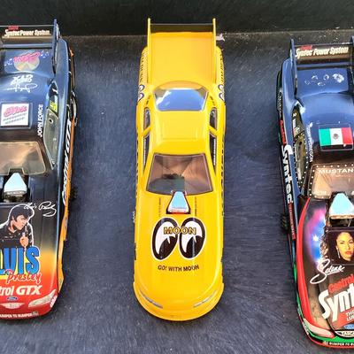 Set Of Three Model Funny Cars