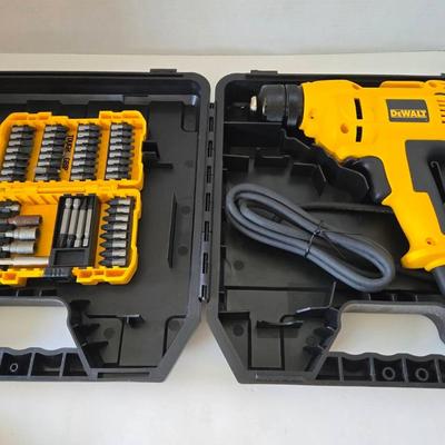 Dewalt Corded Drill And Bits