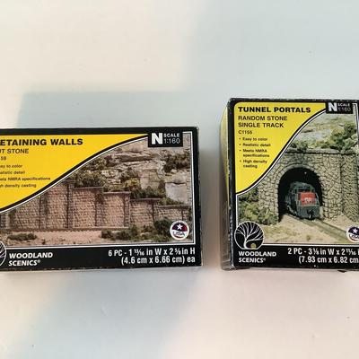 Woodland Scenics N-Scale Retaining Walls And Tunnel Portals
