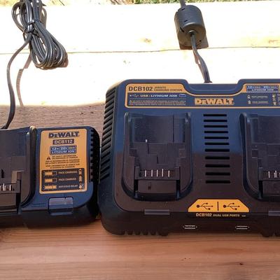 DeWalt Dual Charger And Single 12V Charger