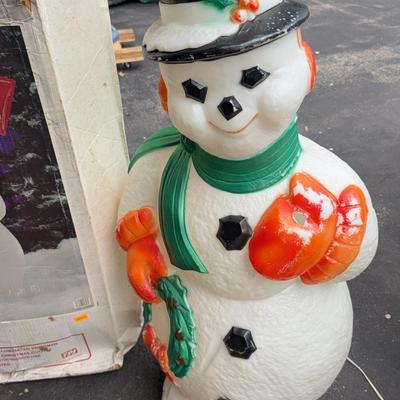 Vintage Large  Blow Mold Snowman
