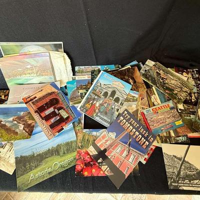 Huge Mystery lot of postcards from 1960’s To Now, Plus stamps