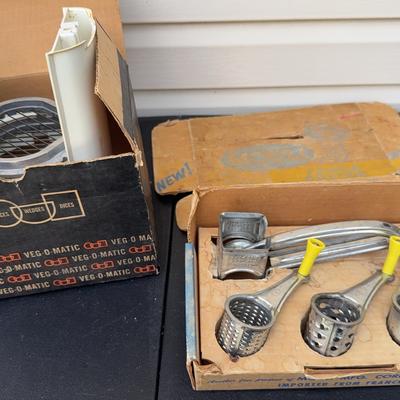 Vintage VEGGIE-O-Magic And TRIPLE GRATER
