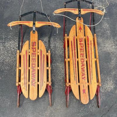 Vintage Speedway Sleds