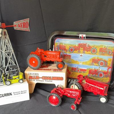 Ertle IH Tractors, Clark Forklift, Allis-Chalmers WD-45 Tractor