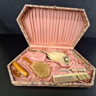 7 Piece E. L. Scheppele Vintage Dresser Set