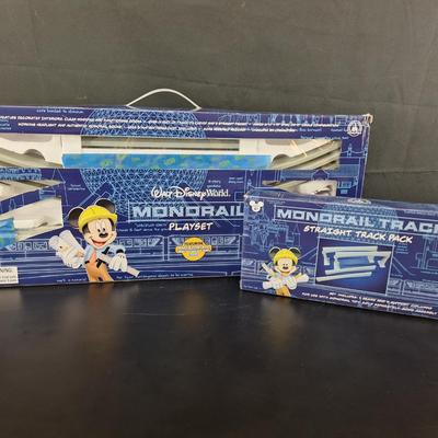 2 Disney Straight Track Pack - Monorail Blue