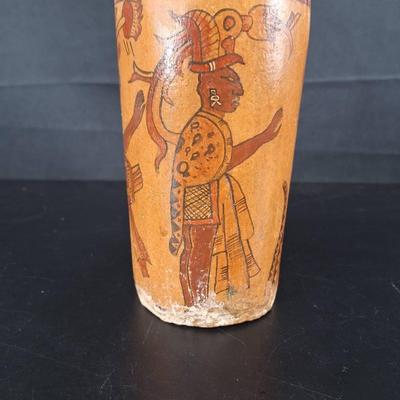 Unique Vintage Myan Cylinder Vase 1960's