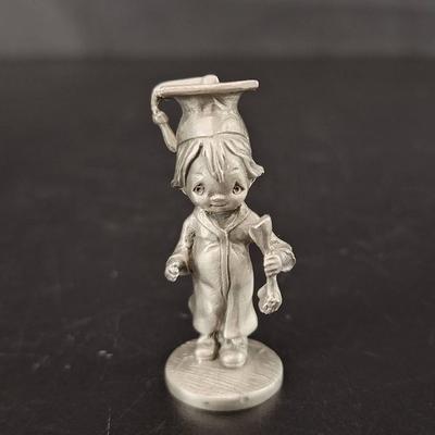Hudson Graduate Fine Pewter 1986 Hallmark Cards Inc Betsy Clark 1986