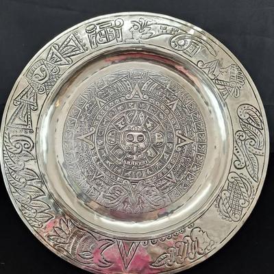 Large 14-inch Sterling Silver Plate 836g Verified