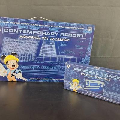 2 Disney Straight Track - Contemporary Resort Monorail Toy Acessory