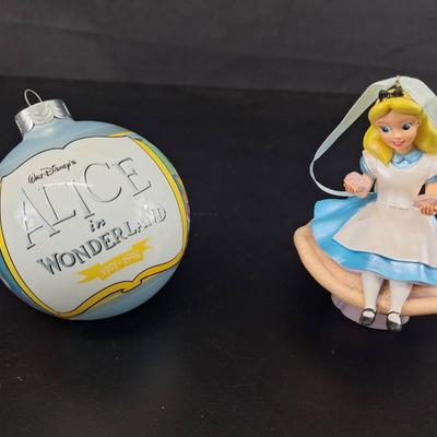 Disney Alice in Wonderland Sitting on Mushroom 2009 - Anniversary Ornament 1951-1996