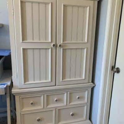Em148v cream colored armoire