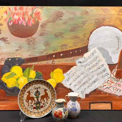Ct296 folk art pottery and more