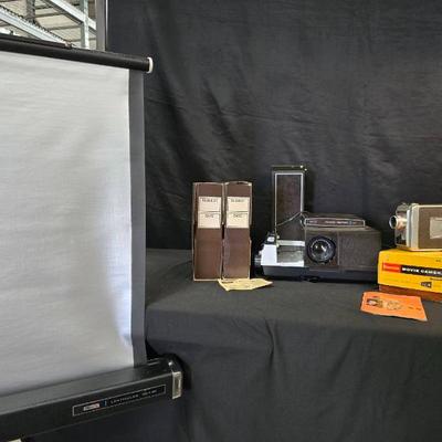 Ct304 kodak brownie movie camera and slide projector