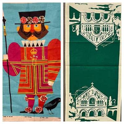 New old stock linen tea towels and stanford university set