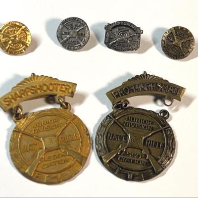 Nra junior division pins medallions